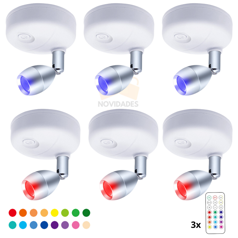 Spot Flexível Luz de LED - com Controle Remoto sem fio