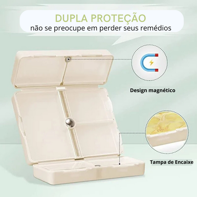 Kit Organizador de Remédios - Caixa + Etiqueta+ Bolsa!